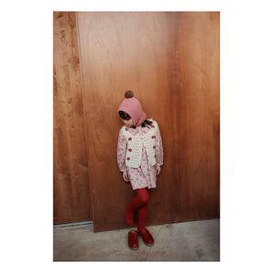 Emile et Ida - Çiçekli Claudine yaka elbise | Pembe