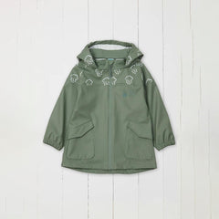 Grass & Air Colour Revealing Rain Jacket - Khaki-Coats-Khaki-12-18m | Natural Baby Shower