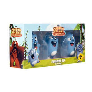 Grizzy and the Lemmings - 3 Piece Leming Figure Toy