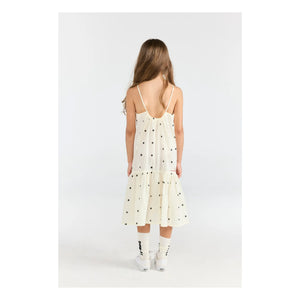The Animals Observatory - Polka Dot Patterned Hummingbird Dress | White