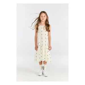 The Animals Observatory - Polka Dot Patterned Hummingbird Dress | White