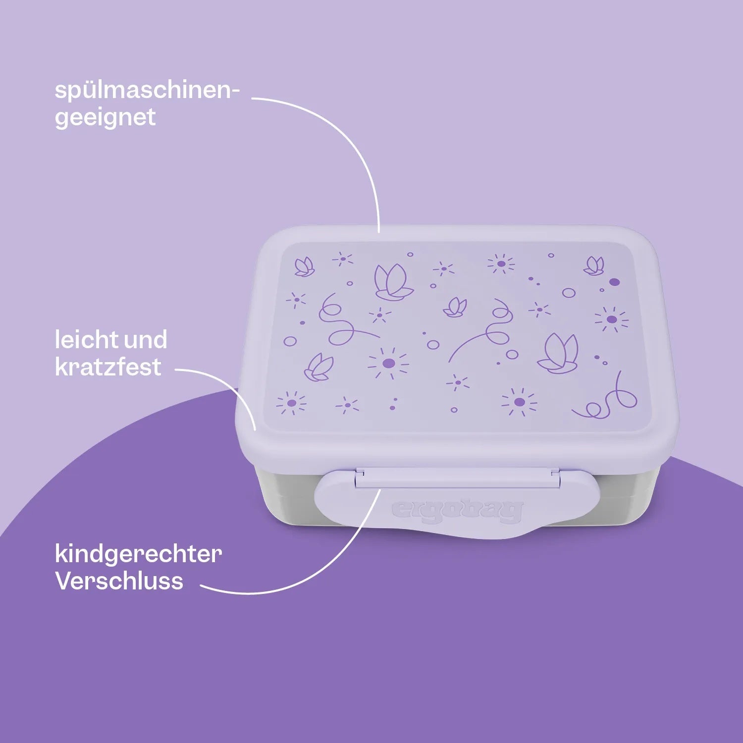 Ergobag - Stainless Steel Beslenme Kutusu Glittery