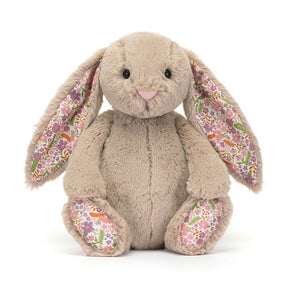 JellyCat - Flower Beige Rabbit 'Petal' Bunny Plush Toy 31 cm