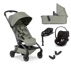 Joolz Aer 2 | CYBEX Travel System-Travel Systems-Sage Green-With Carrycot | Natural Baby Shower