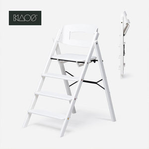 KAOS KLAPP® Highchair - Beech - White-Highchairs-White- | Natural Baby Shower