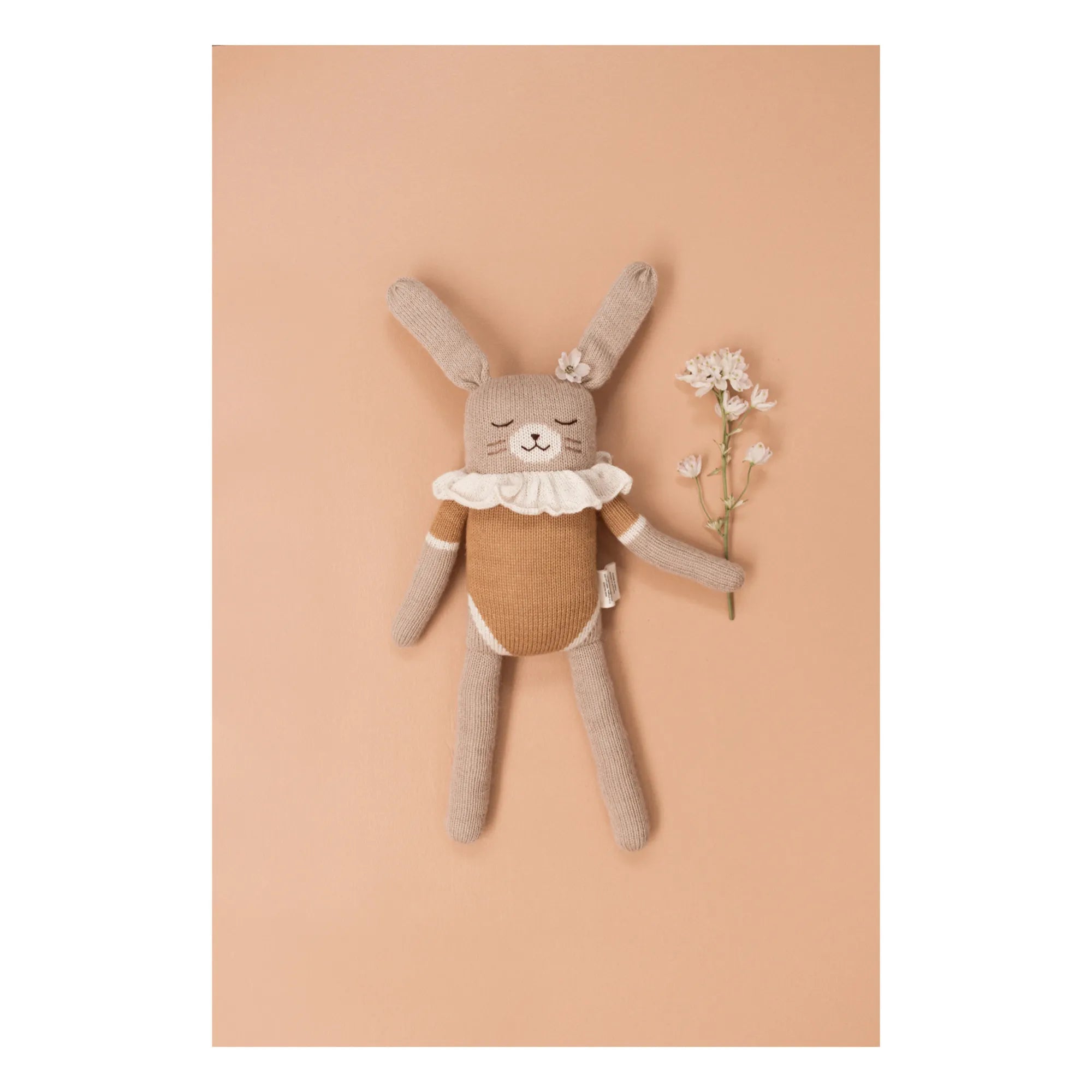 Main Sauvage - Large Pajama Soft Toy Bunny | Ochre