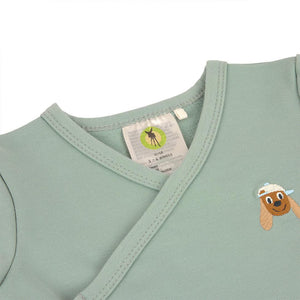 Lassig Romper GOTS - Granite Green-Rompers-Granite Green-0-2m | Natural Baby Shower