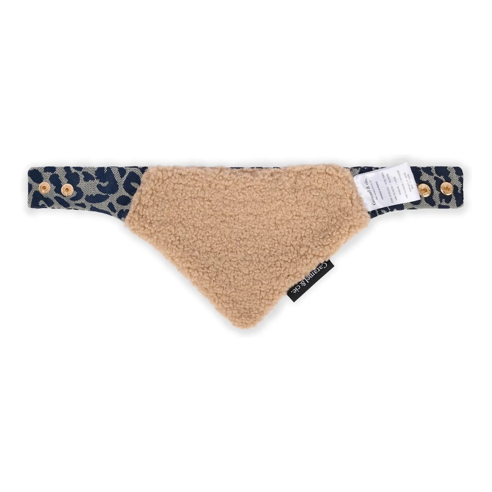 Caramel & Cie - Leopard Dog Bandana | Gray