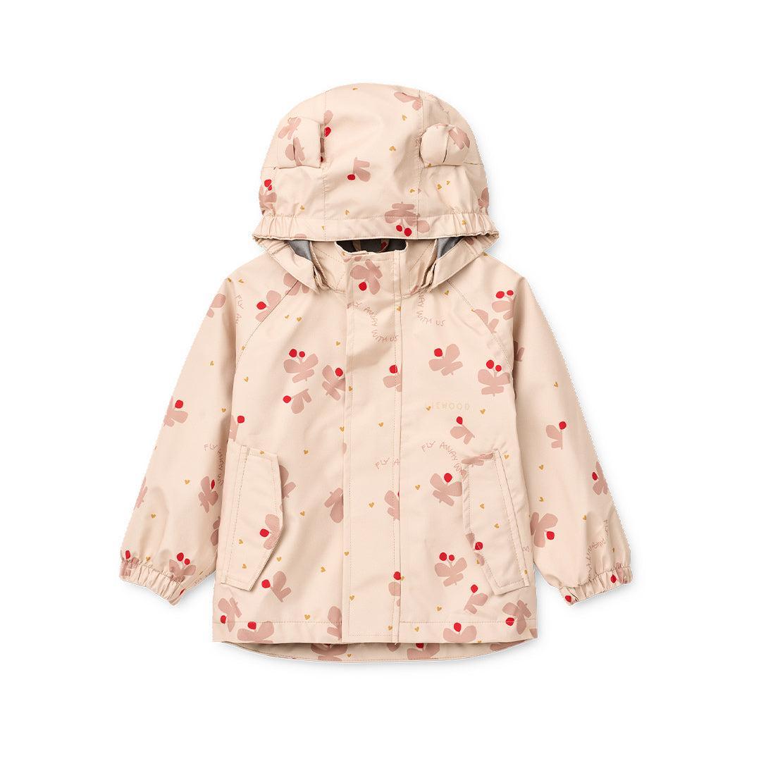 Liewood Manu Rainwear Set - Butterfly / Apple Blossom-Clothing Sets-Butterfly / Apple Blossom-80 | Natural Baby Shower
