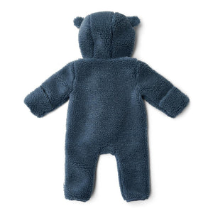 Little Dutch Teddy One-Piece Suit - Stone Blue-Bodysuits-Stone Blue-3-6m | Natural Baby Shower