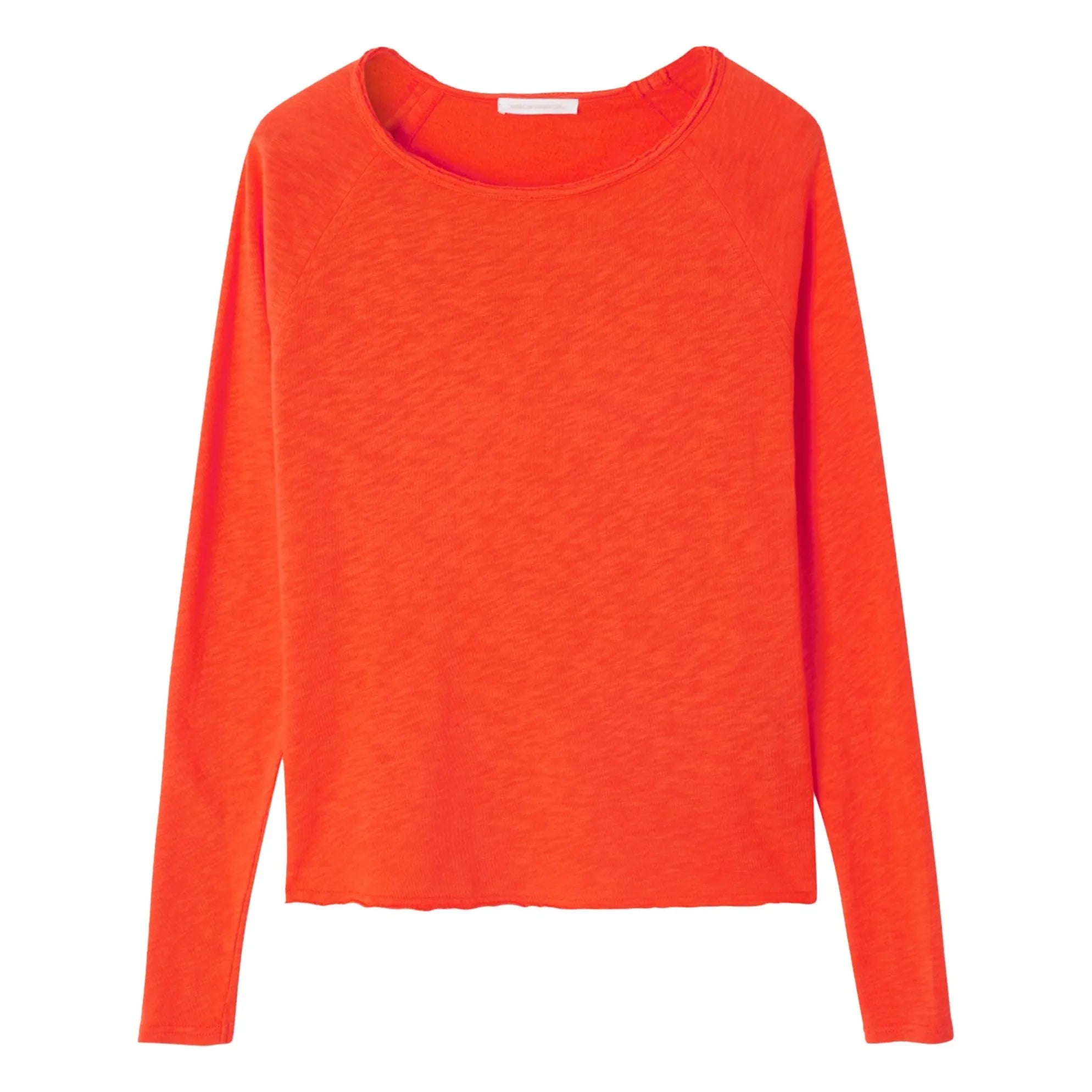 American Vintage - Long Sleeve Boat Neck T-Shirt Sonoma | Orange