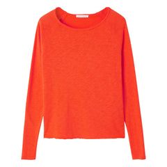 American Vintage - Long Sleeve Boat Neck T-Shirt Sonoma | Orange