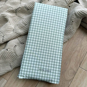 Mama Shack Foldable Travel Changing Mat - Sage Green Gingham-Travel Changing Mats-Sage Green Gingham-One Size | Natural Baby Shower