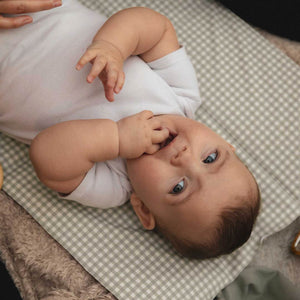 Mama Shack Foldable Travel Changing Mat - Sage Green Gingham-Travel Changing Mats-Sage Green Gingham-One Size | Natural Baby Shower