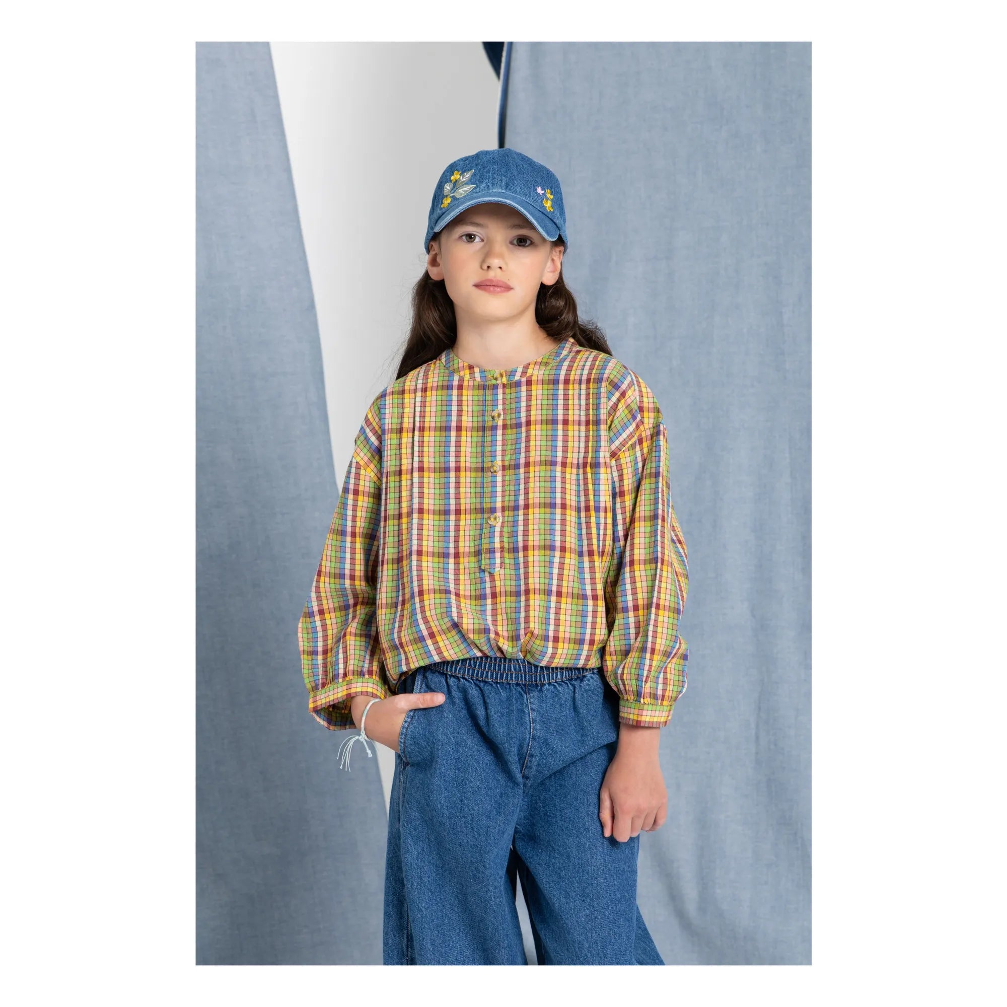Hundred Pieces - Maxine Checked Blouse | Green