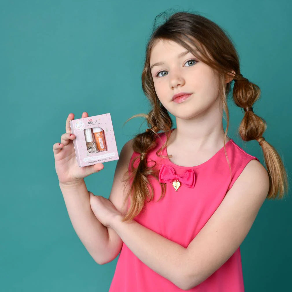 Miss Nella Nella Lip Gloss & Nail Polish Duo Set