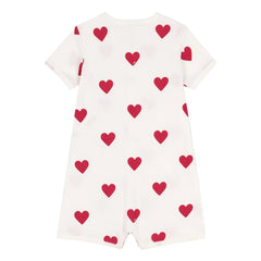 Petit Bateau - Mildor Heart Pajamas | White
