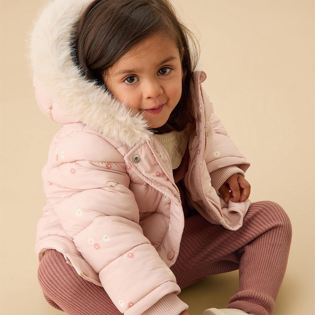MORI Floral Padded Coat - Pink Floral-Coats-Pink Floral-6-9m | Natural Baby Shower