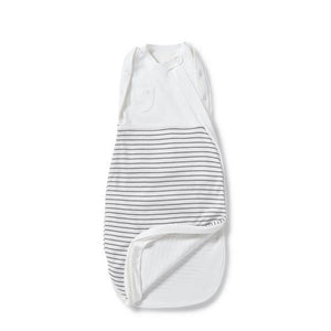 MORI Swaddle Bag - Grey Stripe-Sleepsack Swaddles-NB-Grey Stripe | Natural Baby Shower