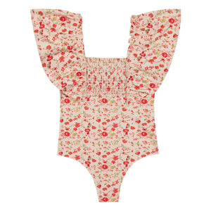 Bonton - Nada Indian Floral Swimsuit | Red