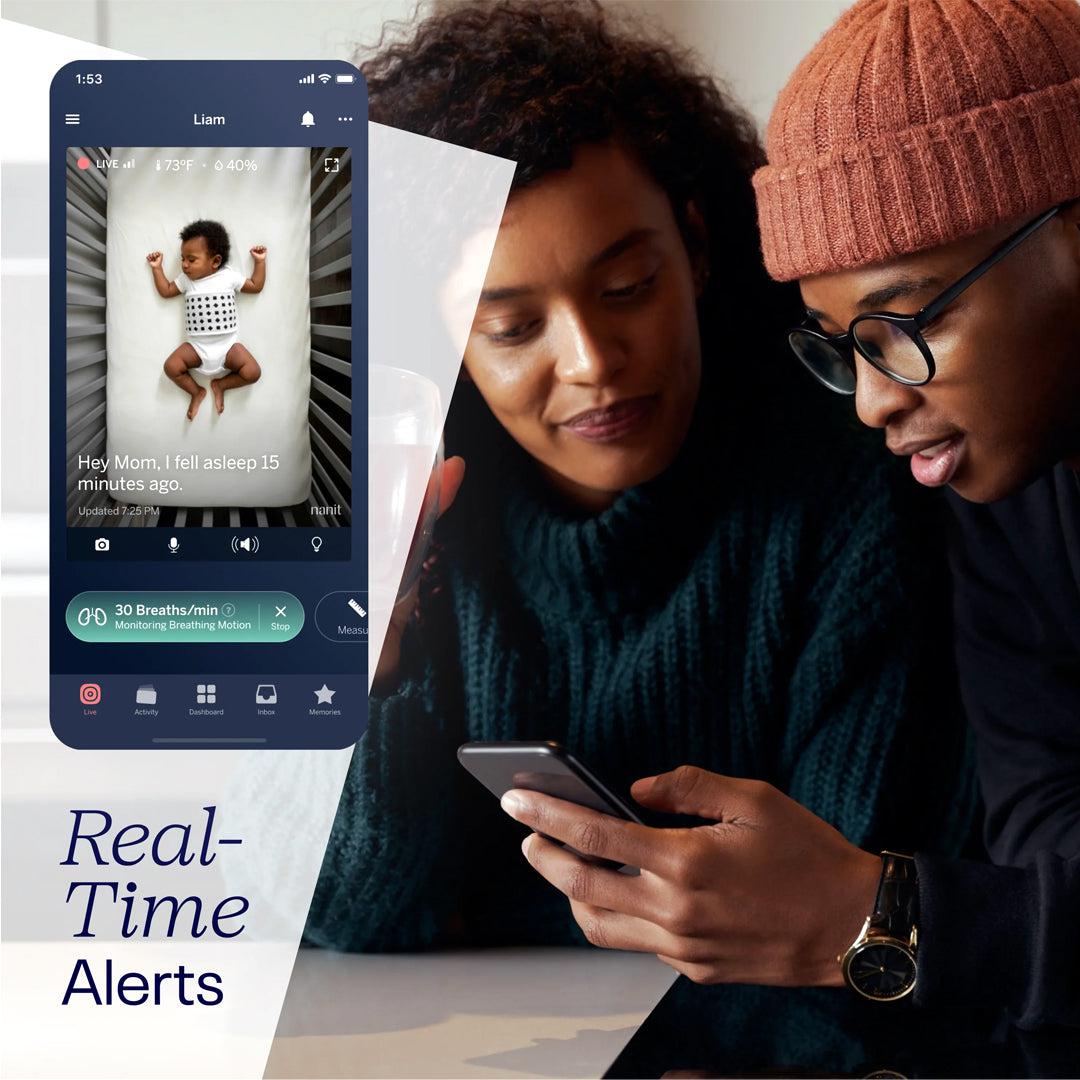 Nanit Breathing Wear Band - Grey-Baby Monitors-Grey-0-3m | Natural Baby Shower