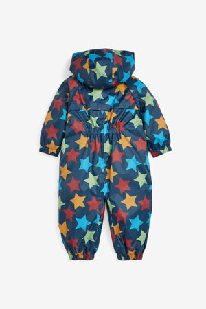 Next - Polar Lined Star Patterned Child Raincoat - 6-9 Months