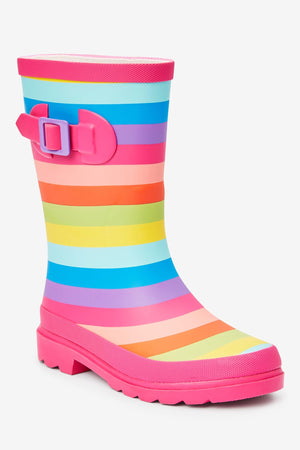 Next - Buckled Fuchsia Girls Rain Boots