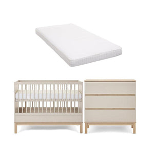 Obaby Astrid Mini 2 Piece Room Set - Satin-Nursery Sets-Satin-Moisture Management Mattress | Natural Baby Shower