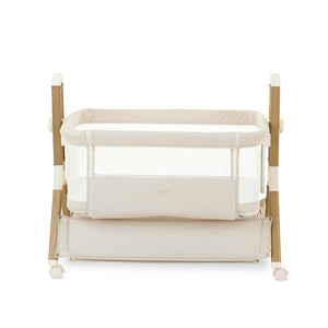Obaby Cloud Bedside Crib - Oatmeal-Bedside Cribs-Oatmeal-Crib | Natural Baby Shower