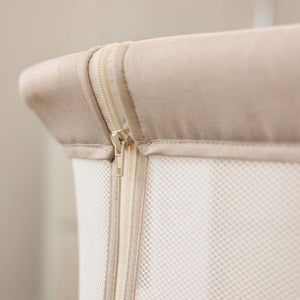 Obaby Cloud Bedside Crib - Oatmeal-Bedside Cribs-Oatmeal-Crib | Natural Baby Shower