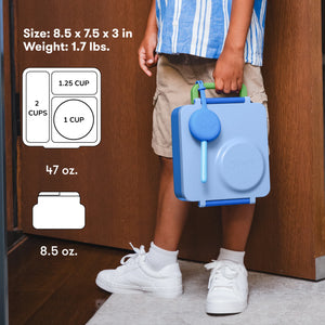Omiebox - Insulated Ocean Blue Bento Lunch Box