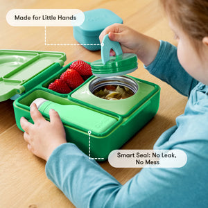 OmieBox - Insulated Apple Green Bento Lunch Box