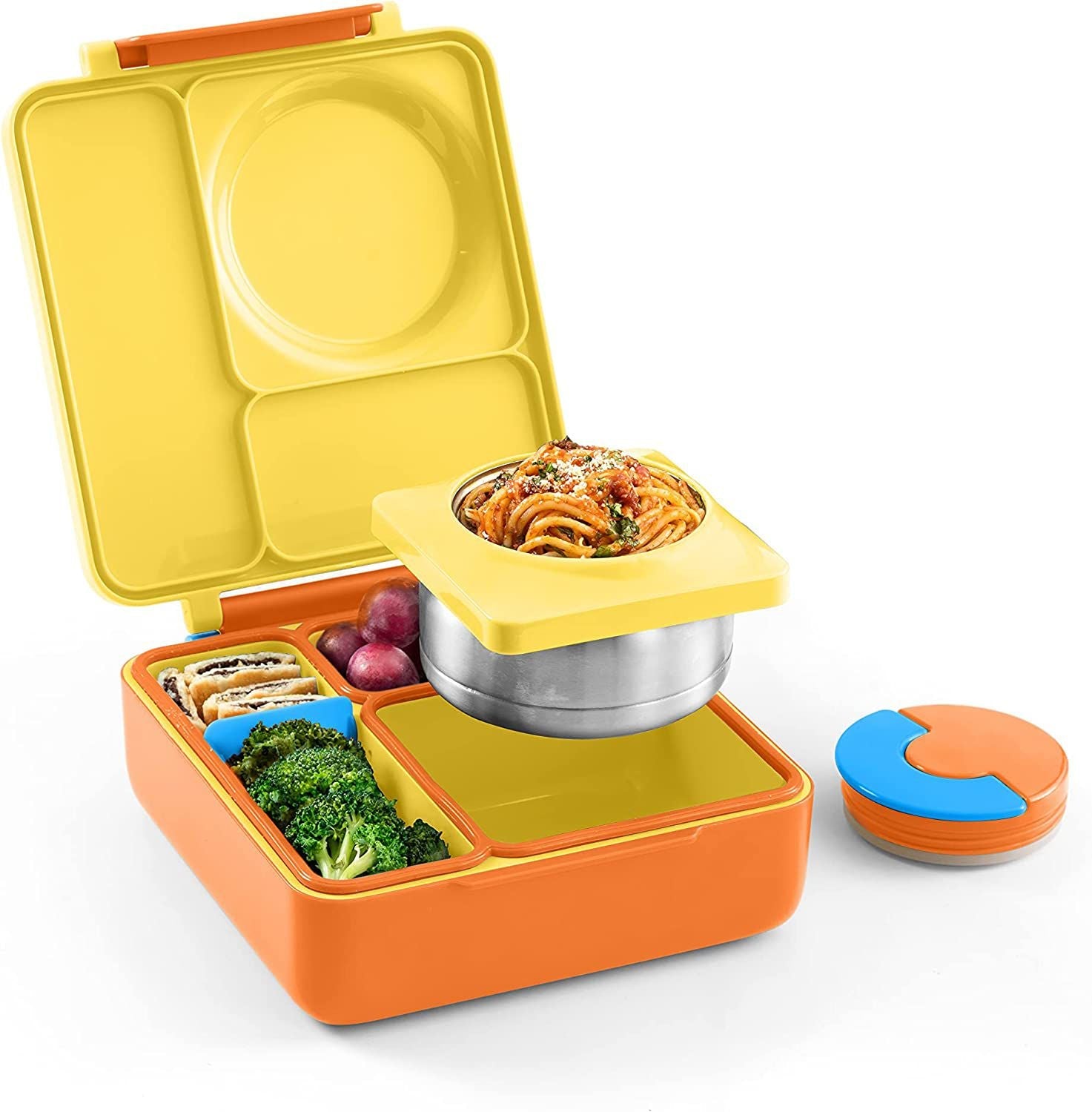 OmieBox Thermal Insulated Yellow Bento Lunch Box