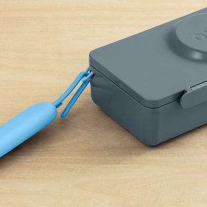 Omiebox - OmiePod UP Azure Silicone Fork and Spoon Set