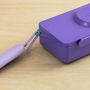 Omiebox - OmiePod UP Violet Silicone Fork and Spoon Set