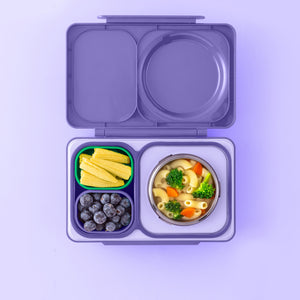 Omiebox - UP Bento Box Inner Compartments Set of 2 Purple/Green