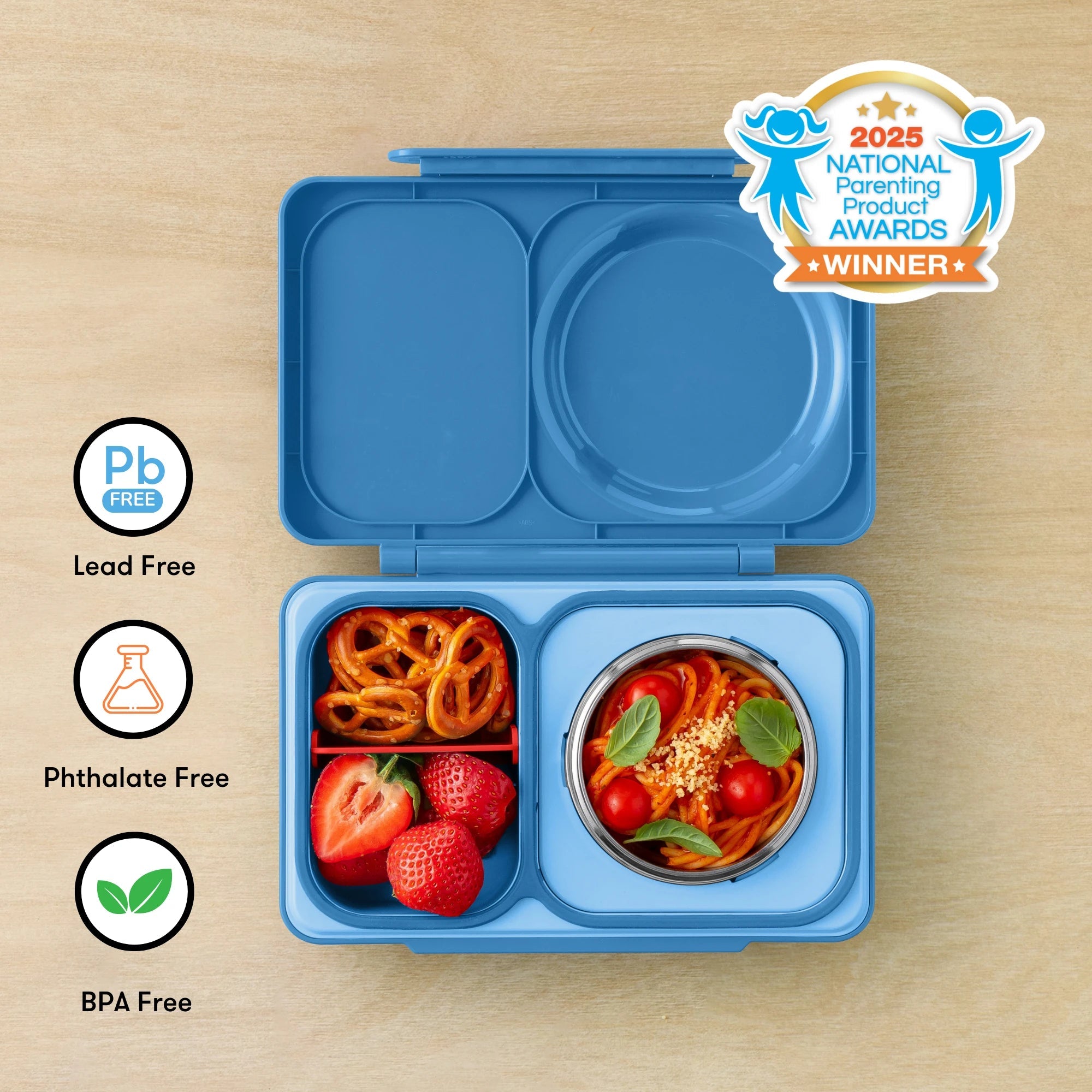 Omiebox - UP Heat Insulated 2nd Generation Cosmic Blue Bento Lunch Box