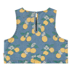 Tinycottons - Orange Denim Top | Blue