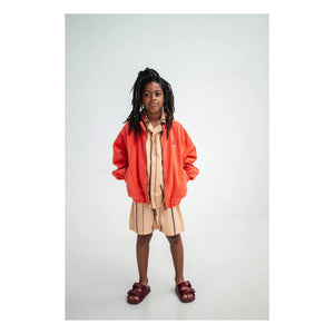 Repose AMS - Organic Cotton Denim Windbreaker | Red