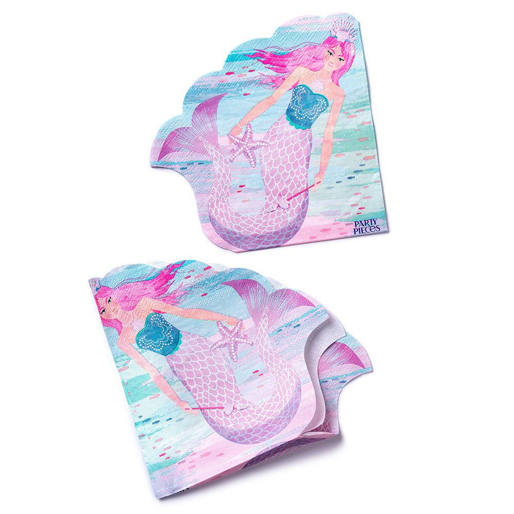 Party Pieces - Mermaid 16 Piece Party Napkins