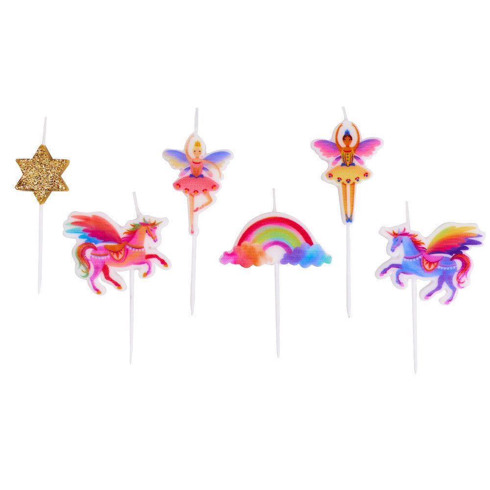 Party Pieces - Unicorn 5-Piece Party Candles