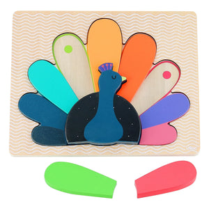 Vilac - Peacock Shape Matching Puzzle - Andy Westface