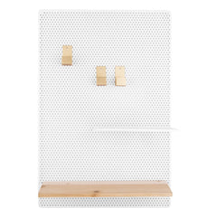 Present Time - Perforated Metal Memo Board | White