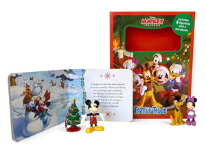 Phidal - Mickey and Friends Christmas Fun English Activity and Story Book with Figure Toys