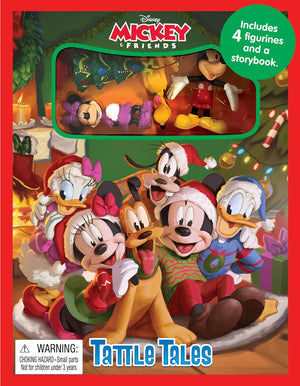 Phidal - Mickey and Friends Christmas Fun English Activity and Story Book with Figure Toys