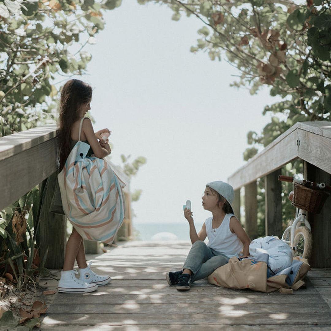 Play & Go Noomad Outdoor Play Mat - Stripes-Play Mats-Stripes- | Natural Baby Shower