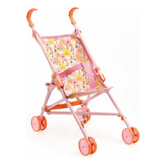 Djeco - POMEA - Floral Baby Stroller | Pink