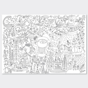 Rachel Ellen - Santa and Friends Giant Colouring Posters