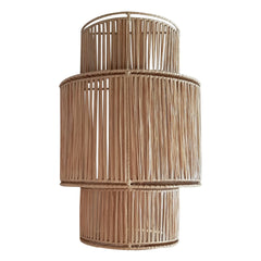 Honoré - Rattan 3-Level Wall Lamp | Gold