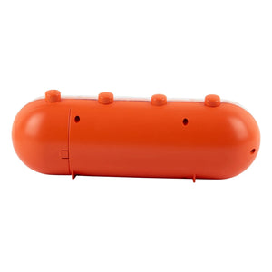 Present Time - Retro Tube Alarm Clock | Orange